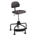 SAFCO PRODUCTS TaskMaster Series EconoMahogany Industrial Chair, Black