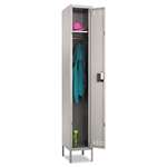 SAFCO PRODUCTS Single-Tier Locker, 12w x 18d x 78h, Two-Tone Gray