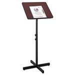 SAFCO PRODUCTS Adjustable Speaker Stand, 21w x 21d x 29-1/2h to 46h, Mahogany/Black