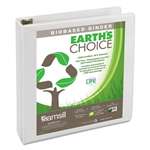 SAMSILL CORPORATION Earth's Choice Biobased D-Ring View Binder, 1 1/2" Cap, White