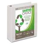 SAMSILL CORPORATION Earth's Choice Biobased Round Ring View Binder, 2" Cap, White