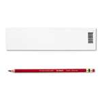 SANFORD Col-Erase Pencil w/Eraser, Carmine Red Lead/Barrel, Dozen