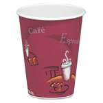 SOLO CUPS Bistro Design Hot Drink Cups, Paper, 8oz, Maroon, 50/Pack