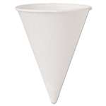 SOLO CUPS Cone Water Cups, Cold, Paper, 4oz, White, 200/Pack