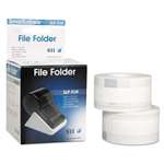 Seiko SLPFLW Self-Adhesive File Folder Labels, 9/16 x 3-7/16, White, 260/Box