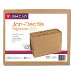 SMEAD MANUFACTURING CO. Jan-Dec Indexed Expanding Files, 12 Pockets, Letter, Kraft