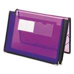 SMEAD MANUFACTURING CO. 2 1/4" Exp Wallet, Poly, Letter, Translucent Purple