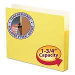 SMEAD MANUFACTURING CO. 1 3/4" Exp Colored File Pocket, Straight Tab, Letter, Yellow