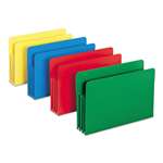 SMEAD MANUFACTURING CO. Exp File Pockets, Straight Tab, Poly, Legal, Assorted, 4/Box