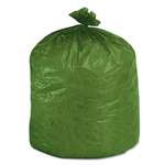 STOUT Eco-Degradable Plastic Trash Garbage Bag, 33gal, 1.1mil, 33 x 40, Green, 40/Box