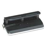 ACCO BRANDS, INC. 24-Sheet Easy Touch Two-to-Seven-Hole Precision-Pin Punch, 9/32" Holes, Black