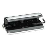 ACCO BRANDS, INC. 32-Sheet Easy Touch Two-to-Seven-Hole Punch, 9/32" Holes, Black/Gray