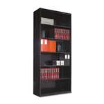 TENNSCO Metal Bookcase, Six-Shelf, 34-1/2w x 13-1/2d x 78h, Black