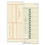 TOPS BUSINESS FORMS Time Card for Acroprint/Simplex, Weekly, Two-Sided, 3 1/2 x 9, 500/Box