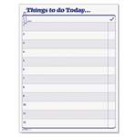 TOPS BUSINESS FORMS "Things To Do Today" Daily Agenda Pad, 8 1/2 x 11, 100 Forms