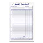 TOPS BUSINESS FORMS Employee Time Card, Weekly, 4 1/4 x 6 3/4, 100/Pack