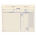 TOPS BUSINESS FORMS Jacket Style Job Folders, Straight, Index Top Tab, Letter, Manila, 20/Pack