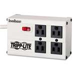 Tripp Lite ISOBAR4 ISOBAR4 Isobar Surge Suppressor, 4 Outlets, 6 ft Cord, 330 Joules, Light Gray