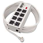 Tripp Lite ISOBAR825ULT Isobar Metal Surge Suppressor, 8 Outlets, 25 ft Cord, 3840 Joules, Light Gray