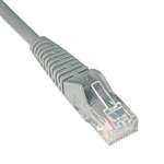 TRIPPLITE CAT6 Snagless Molded Patch Cable, 1 ft, Gray
