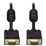 TRIPPLITE VGA Coax Monitor Cables, 50 ft, Black, HD15 Male; HD15 Male