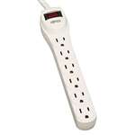 Tripp Lite TLP602 TLP602 Surge Suppressor, 6 Outlets, 2 ft Cord, 180 Joules, Light Gray