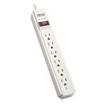 TRIPPLITE TLP606 Surge Suppressor, 6 Outlets, 6 ft Cord, 790 Joules, Light Gray