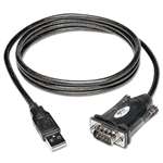 TRIPPLITE USB to Serial Adapter Cable (USB-A to DB9 M/M), 5-ft.