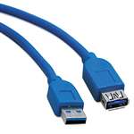 TRIPPLITE USB 3.0 Extension Cable, 6 ft, Blue
