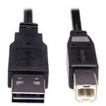 TRIPPLITE Reversible USB 2.0 Cable, Reversible A to B M/M, 6 ft