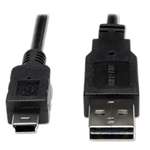 Tripp Lite UR030006 USB 2.0 Gold Cable, 6 ft, Black, Reversible USB 2.0 A to Mini B Device