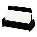 UNIVERSAL OFFICE PRODUCTS Business Card Holder, Capacity 50 3 1/2 x 2 Cards, Black