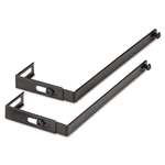 UNIVERSAL OFFICE PRODUCTS Adjustable Cubicle Hangers, Black, Set of Two