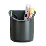 UNIVERSAL OFFICE PRODUCTS Recycled Plastic Cubicle Pencil Cup, 4 1/4 x 2 1/2 x 5, Charcoal