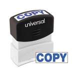 UNIVERSAL OFFICE PRODUCTS Message Stamp, COPY, Pre-Inked One-Color, Blue