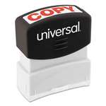 UNIVERSAL OFFICE PRODUCTS Message Stamp, COPY, Pre-Inked One-Color, Red