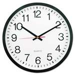 UNIVERSAL OFFICE PRODUCTS Round Wall Clock, 12 5/8" dia., Black