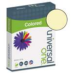 UNIVERSAL OFFICE PRODUCTS Colored Paper, 20lb, 8-1/2 x 11, Canary, 500 Sheets/Ream
