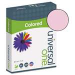 UNIVERSAL OFFICE PRODUCTS Colored Paper, 20lb, 8-1/2 x 11, Pink, 500 Sheets/Ream