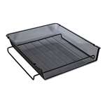 UNIVERSAL OFFICE PRODUCTS Mesh Stackable Front Load Tray, Letter, Black