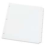 UNIVERSAL OFFICE PRODUCTS Write-On/Erasable Indexes, Eight White Tabs, Letter, White