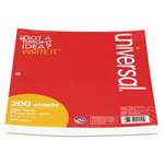 UNIVERSAL OFFICE PRODUCTS Mediumweight 16-lb. Filler Paper, 8 1/2 x 11, College Rule, White, 200 Sheets/PK