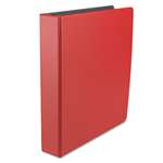 UNIVERSAL OFFICE PRODUCTS Economy Non-View Round Ring Binder, 1-1/2" Capacity, Red