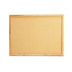 UNIVERSAL OFFICE PRODUCTS Cork Board with Oak Style Frame, 24 x 18, Natural, Oak-Finished Frame