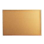UNIVERSAL OFFICE PRODUCTS Cork Board with Oak Style Frame, 36 x 24, Natural, Oak-Finished Frame