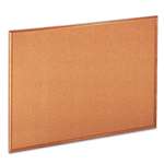 UNIVERSAL OFFICE PRODUCTS Cork Board with Oak Style Frame, 48 x 36, Natural, Oak-Finished Frame