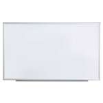 UNIVERSAL OFFICE PRODUCTS Dry Erase Board, Melamine, 60 x 36, Satin-Finished Aluminum Frame