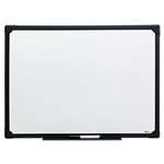 UNIVERSAL OFFICE PRODUCTS Dry Erase Board, Melamine, 24 x 18, Black Frame