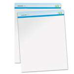 UNIVERSAL OFFICE PRODUCTS Sugarcane Based Easel Pads, Unruled, 27 x 34, White, 50 Sheets, 2 Pads/Pack