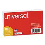 UNIVERSAL OFFICE PRODUCTS Ruled Index Cards, 3 x 5, White, 100/Pack